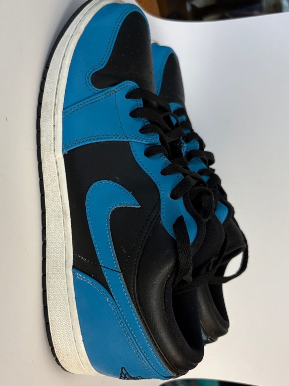 Nike Black & Blue Low-Top Jordan Sneaker - Picture 4 of 9